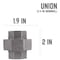 B & K STZ Industries 3/4 in. FIP each X 3/4 in. D FIP Black Malleable Iron Union 310UPU-34 - alternate 4